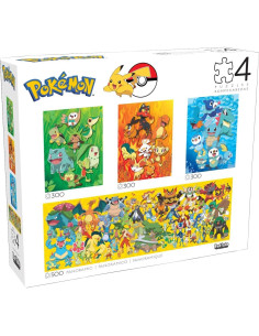 Rompecabezas Pokémon 4 en 1 Buffalo Games - 500 y 300 Piezas 2