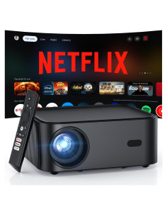 Proyector HAPPRUN 4K Licenciado por Netflix Nativo 1080P