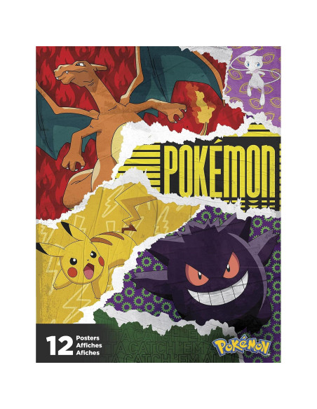 Libro de Posters Trends International Pokémon 12 Carteles Libro de Posters Trends International Pokémon 12 Carteles