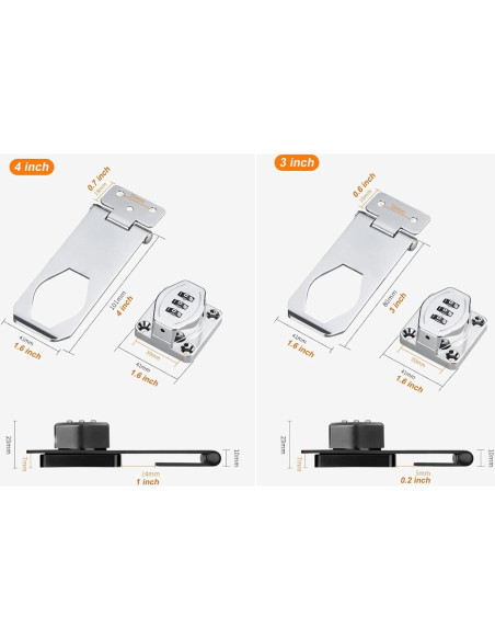 Cerradura de Armario ETEKJOY Sin Llave 3 Dígitos Plata 10 cm Cerradura de Armario ETEKJOY Sin Llave 3 Dígitos Plata 10 cm