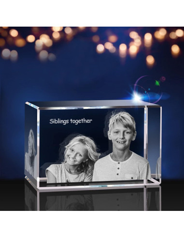 Foto de Cristal 3D Personalizada PD 3DPIXDANCE 8x5 cm