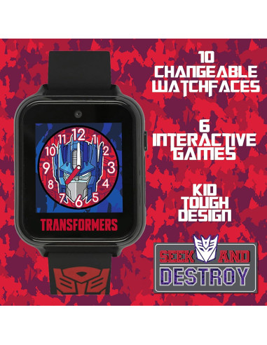 Reloj Inteligente para Niños Transformers Accutime con Cámara