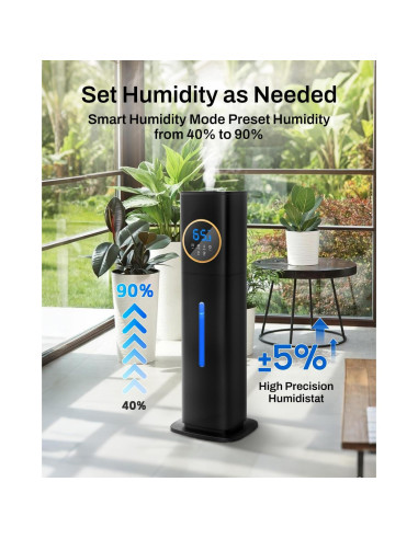 Humidificador Lacidoll 8L con Luz Nocturna y Difusor