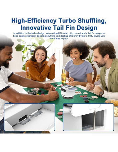 Barajador y Repartidor Automático QUEENLINK 2025 360