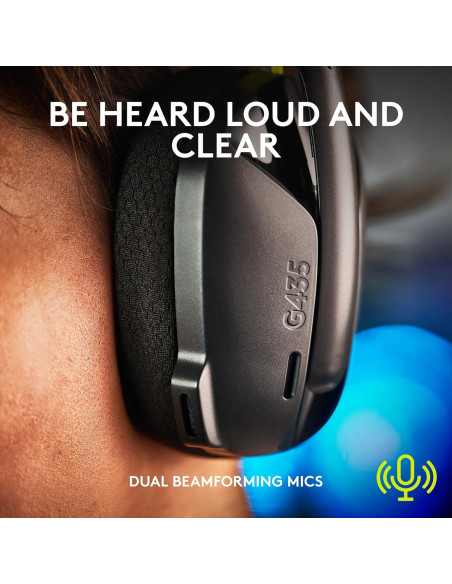 Auriculares Inalámbricos Logitech G435 - 18h Batería, Negro Auriculares Inalámbricos Logitech G435 - 18h Batería, Negro