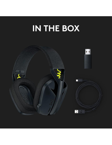 Auriculares Inalámbricos Logitech G435 - 18h Batería, Negro