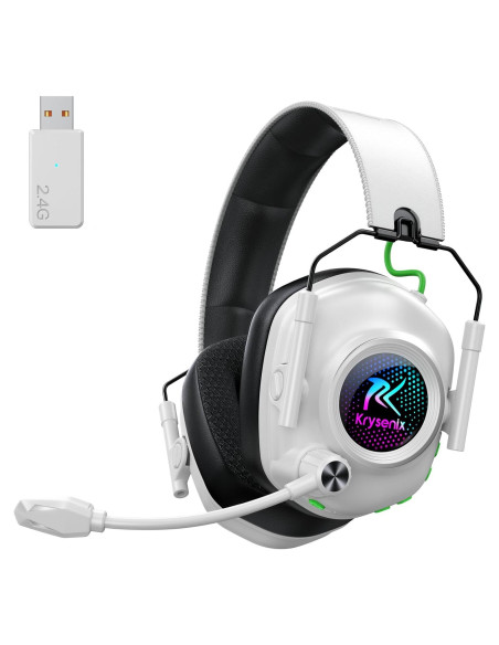Auriculares Gaming Inalámbricos Krysenix KGH2 RGB 40h Auriculares Gaming Inalámbricos Krysenix KGH2 RGB 40h
