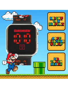 Reloj LED Accutime Super Mario para Niños - Correa Ajustable 2