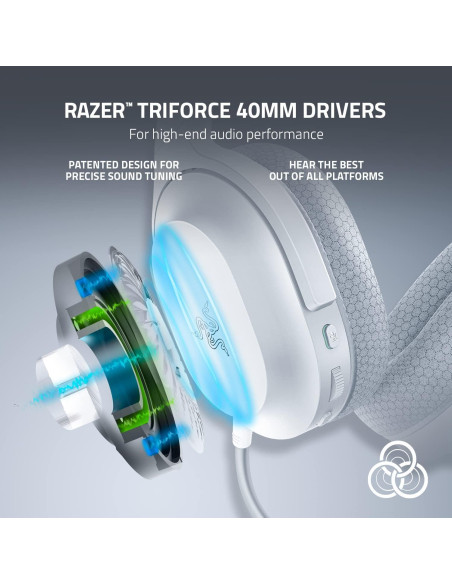 Auriculares Inalámbricos Razer Barracuda X - 50 Horas - Blanco Auriculares Inalámbricos Razer Barracuda X - 50 Horas - Blanco