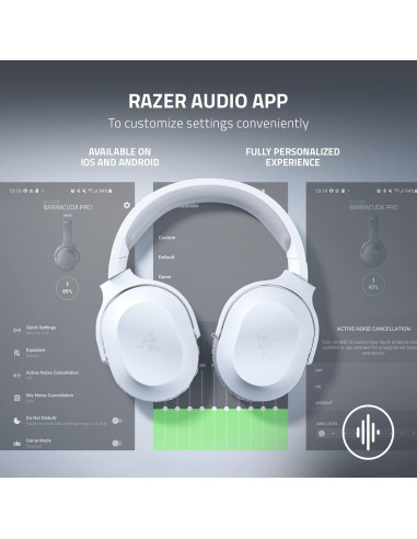 Auriculares Inalámbricos Razer Barracuda X - 50 Horas - Blanco