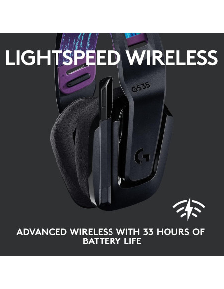 Auriculares Inalámbricos Logitech G535 para Juegos - Negro Auriculares Inalámbricos Logitech G535 para Juegos - Negro