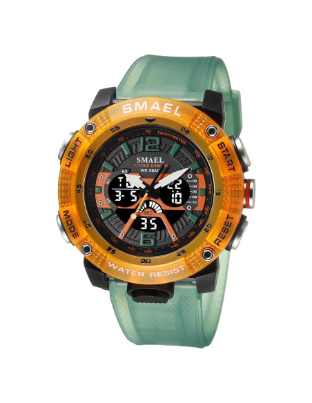 Reloj digital deportivo MASTOP 8058 verde transparente 50M Reloj digital deportivo MASTOP 8058 verde transparente 50M