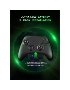 Auriculares Gaming Inalámbricos RYR Captain 200 - Negro Verde 2