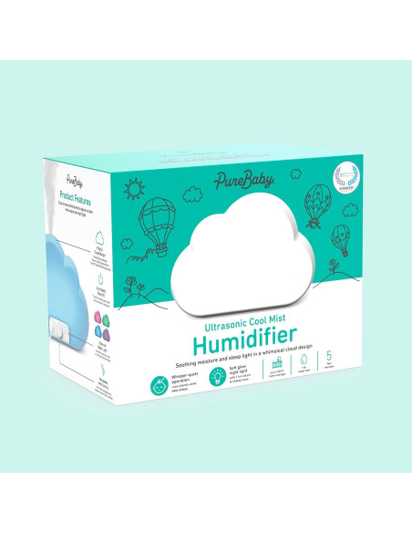 Humidificador Ultrasonico PureBaby Cloud 1.8L Silencioso Humidificador Ultrasonico PureBaby Cloud 1.8L Silencioso