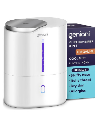 Humidificador Geniani Huron 4L Blanco para Dormitorio