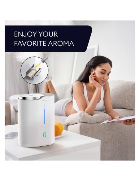 Humidificador Geniani Huron 4L Blanco para Dormitorio Humidificador Geniani Huron 4L Blanco para Dormitorio