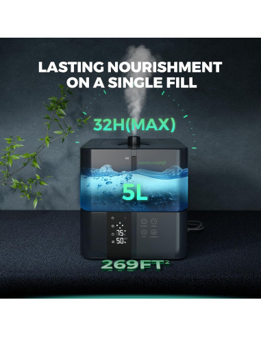 Humidificador de Plantas MARS HYDRO 5L con Temporizador y Control Remoto