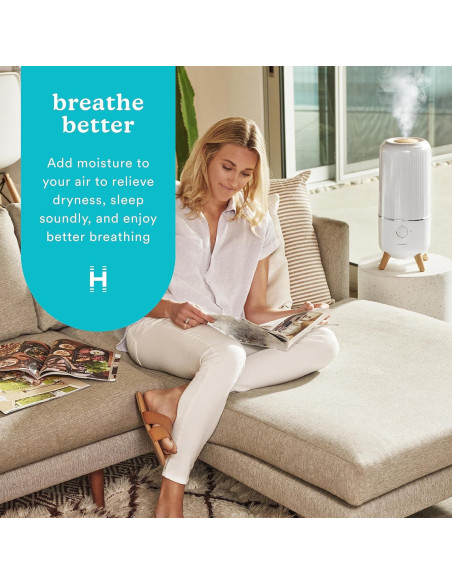 Humidificador Ultrasónico Homedics UHE-CMTF47-WT 3,68L Humidificador Ultrasónico Homedics UHE-CMTF47-WT 3,68L