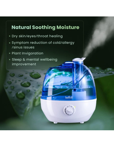 Humidificador Ultrasónico Bontill 2.5L Silencioso para Dormitorio