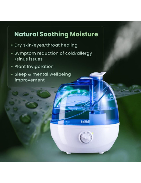 Humidificador Ultrasónico Bontill 2.5L Silencioso para Dormitorio Humidificador Ultrasónico Bontill 2.5L Silencioso para Dormitorio