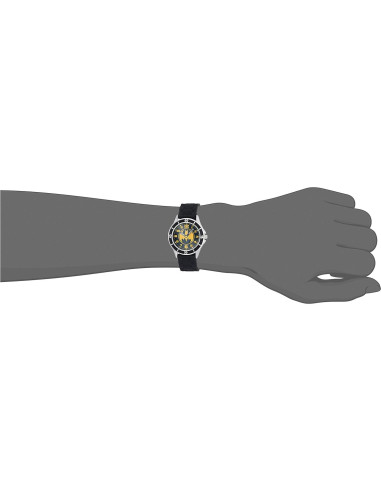 Reloj Analógico de Cuarzo Accutime Kids Batman Negro Amarillo