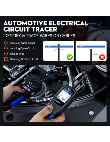 VDIAGTOOL V200 Pro Kit Probador Circuito Automotriz 12/24V