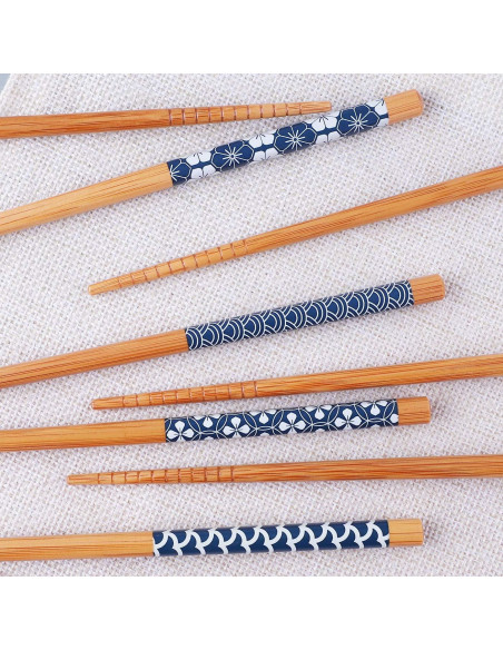 Palillos de Bambú Antner 22.5cm Reutilizables Estilo Japonés Palillos de Bambú Antner 22.5cm Reutilizables Estilo Japonés