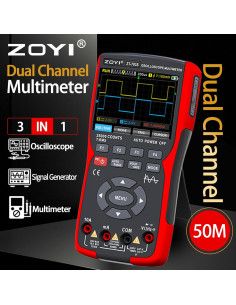 Multímetro Digital ZOYI ZT-703S 50MHz Pantalla TFT 3.5" 2