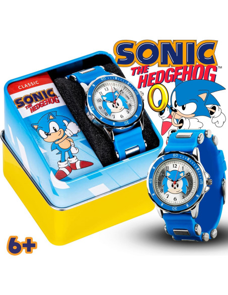Reloj Analógico para Niños Sonic The Hedgehog - Correa Azul Reloj Analógico para Niños Sonic The Hedgehog - Correa Azul
