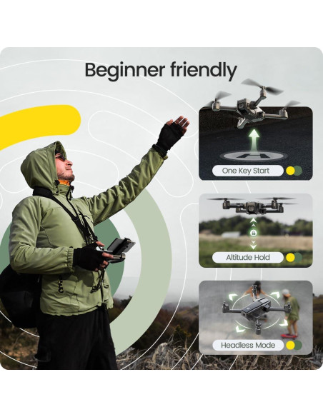 Drone Plegable Holy Stone HS440 con Cámara 1080P WiFi