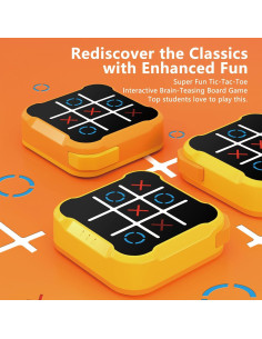 Juego de Mesa 3 en 1 BEBESIRI Tic Tac Toe Portátil 2