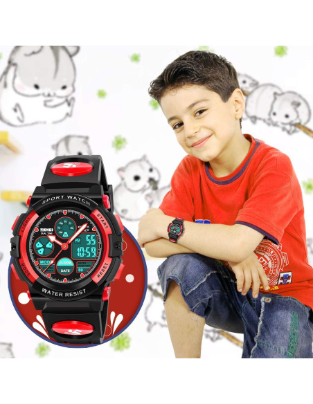Reloj Digital Deportivo Impermeable Dodosky para Niños Rojo Reloj Digital Deportivo Impermeable Dodosky para Niños Rojo