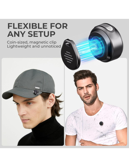 Micrófono Lavalier Inalámbrico Moman MP-BMC1AC-BK para iPhone/Android Micrófono Lavalier Inalámbrico Moman MP-BMC1AC-BK para iPhone/Android
