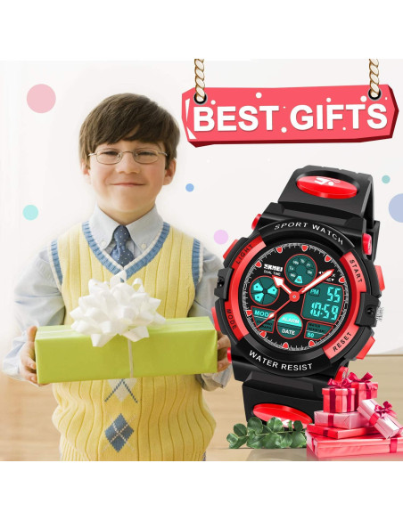Reloj Digital Deportivo Impermeable Dodosky para Niños Rojo Reloj Digital Deportivo Impermeable Dodosky para Niños Rojo