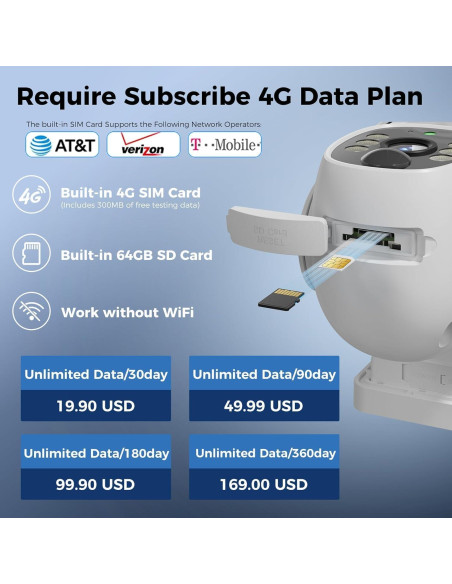 Cámara de Seguridad 4G Hiseeu Solar Exterior 2K HD Cámara de Seguridad 4G Hiseeu Solar Exterior 2K HD