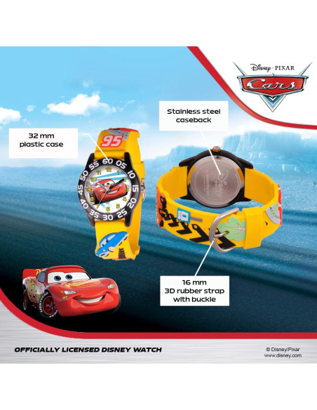 Reloj Analógico de Cuarzo Disney Cars para Niños 32mm Reloj Analógico de Cuarzo Disney Cars para Niños 32mm