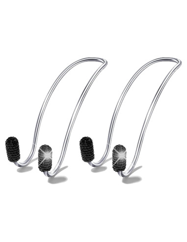 Ganchos de Reposacabezas de Coche Guoord 2 Pcs Negro