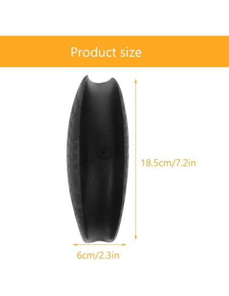 Reposacabezas de Lavabo Healeved para Shampoo Negro 18.5cm Reposacabezas de Lavabo Healeved para Shampoo Negro 18.5cm