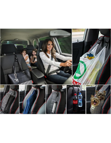 Ganchos Mágicos para Reposacabezas Heroway, 4 Piezas