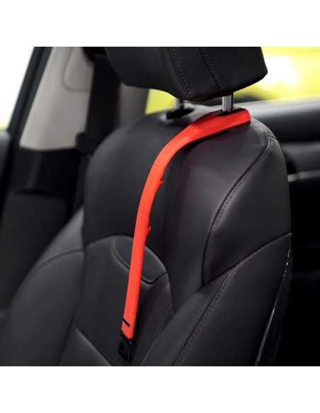Gancho de reposacabezas Fouring de silicona marrón para coche Gancho de reposacabezas Fouring de silicona marrón para coche