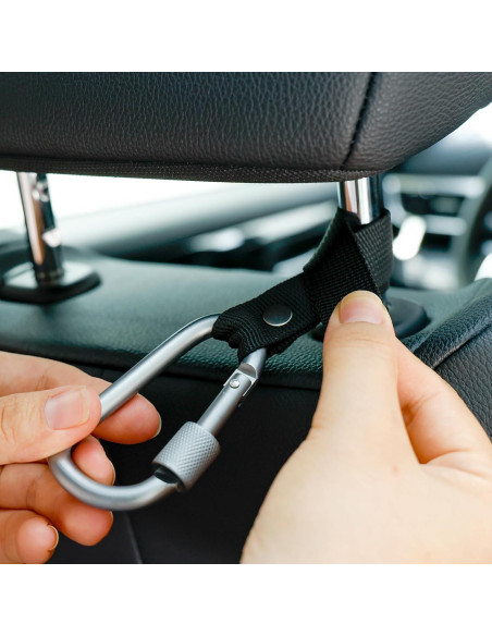 Ganchos de reposacabezas para coche Ecoshire - Gris Ganchos de reposacabezas para coche Ecoshire - Gris