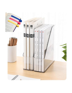 Soporte de Revistas Acrílico ESHINEDE 2 PCS Transparente 26.9x24.9x8.1 cm