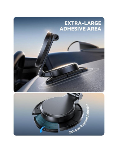 Cargador Soporte Auto MagSafe Joyroom 15W Metal Negro