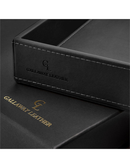 Bandeja de Valet de Cuero GALLAWAY para Hombres - Negro Bandeja de Valet de Cuero GALLAWAY para Hombres - Negro