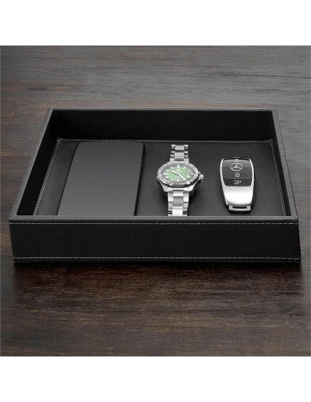Bandeja de Valet de Cuero GALLAWAY para Hombres - Negro Bandeja de Valet de Cuero GALLAWAY para Hombres - Negro