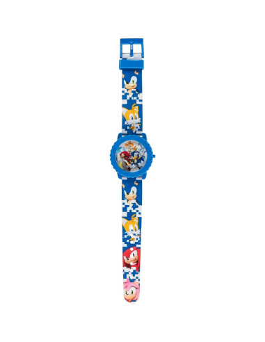 Reloj Digital Sonic The Hedgehog para Niños - LED Intermitente, Correa Ajustable