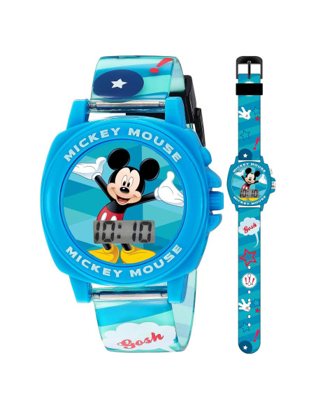 Reloj Infantil Digital Mickey Mouse Accutime LCD Correa Silicona Reloj Infantil Digital Mickey Mouse Accutime LCD Correa Silicona