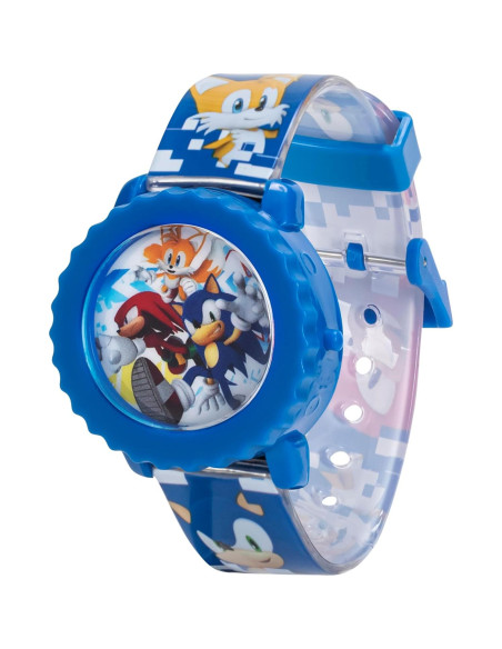 Reloj Digital Sonic The Hedgehog para Niños - LED Intermitente, Correa Ajustable Reloj Digital Sonic The Hedgehog para Niños - LED Intermitente, Correa Ajustable