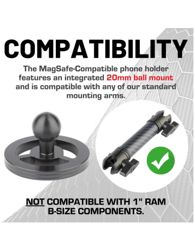 Soporte Magnético para Teléfono Bulletpoint MagSafe Negro