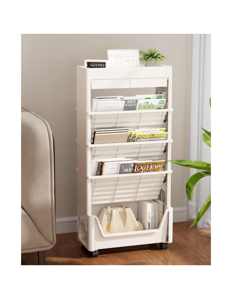 Carrito Organizador Rodante CINPIUK 5 Niveles Blanco Carrito Organizador Rodante CINPIUK 5 Niveles Blanco